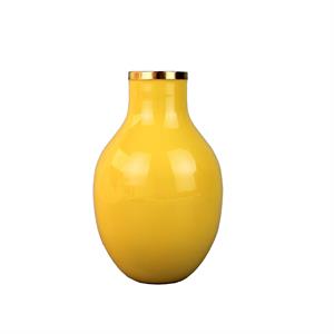 My Doris Small Enamel Brass Vase